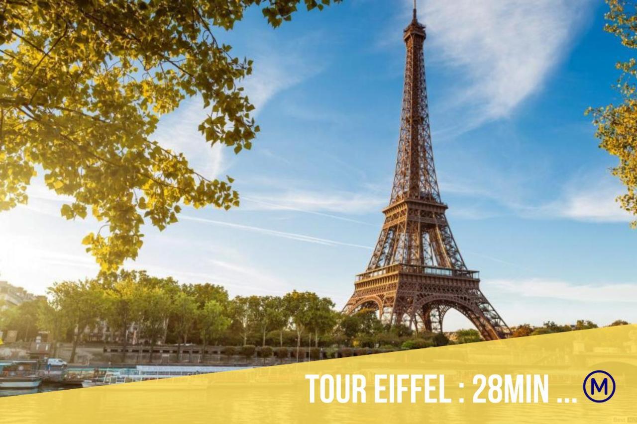 Immotovo - Suite Moderne - Paris 8 Min - Parking - Netflix Villejuif Exterior foto
